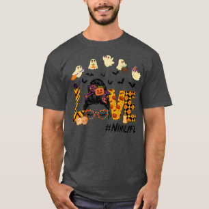 M27P Leopard Love Nini Life Fall Pumpkin Autumn Ha T-Shirt