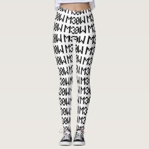 M30W [Leetspeak Animal Sounds] Leggings