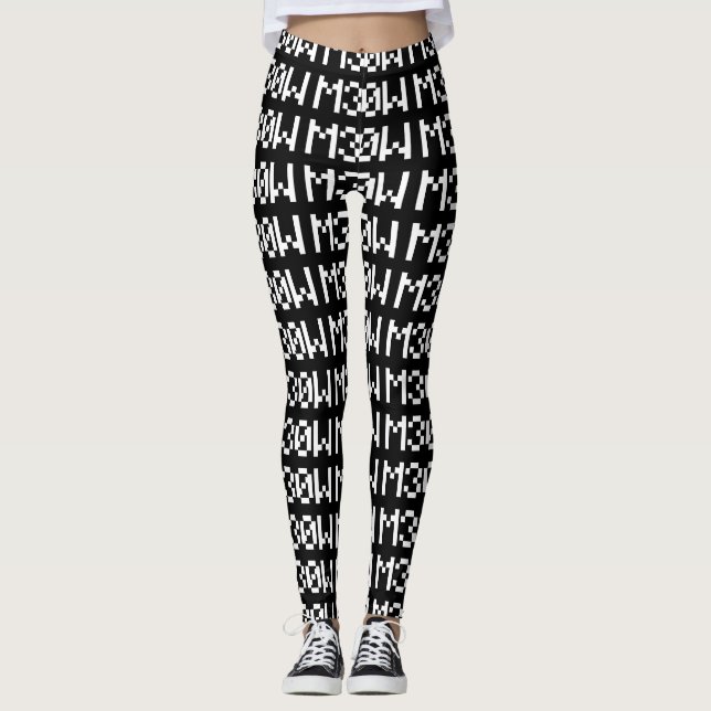 M30W [Leetspeak Animal Sounds] Leggings (Front)
