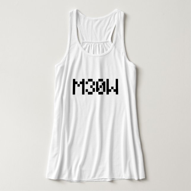 M30W [Leetspeak Animal Sounds] Singlet (Design Front)