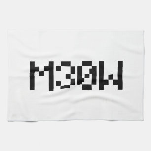 M30W [Leetspeak Animal Sounds] Tea Towel