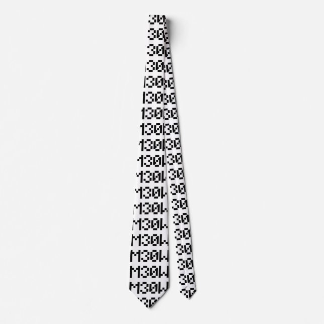 M30W [Leetspeak Animal Sounds] Tie (Front)