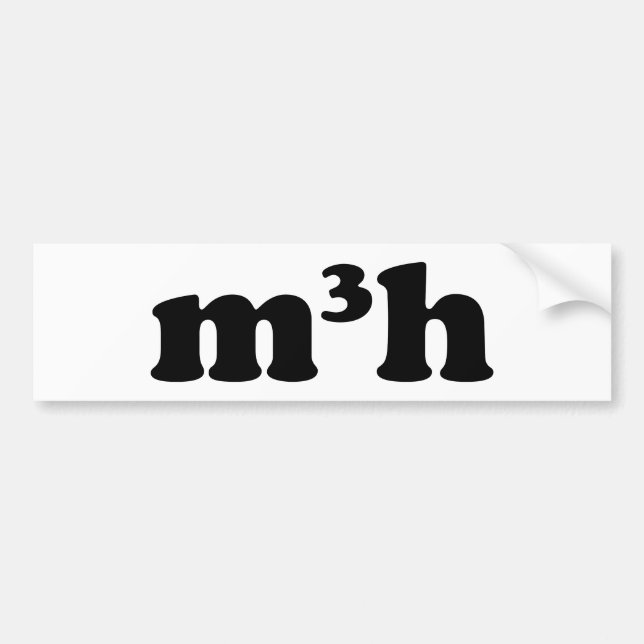 m3h bumper sticker (Front)