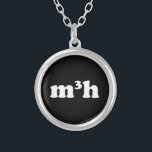 m3h silver plated necklace<br><div class="desc">Math,  meh,  no problem.

Globe Trotters specialises in idiosyncratic imagery from around the globe. Here you will find unique Greeting Cards,  Postcards,  Posters,  Mousepads and more.</div>