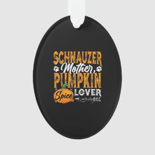 M3SSS Miniature Schnauzer Dog gift Halloween Fall Ornament