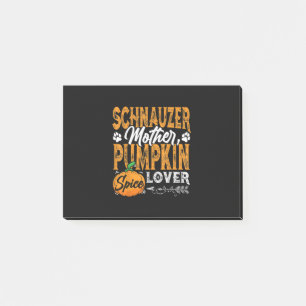 M3SSS Miniature Schnauzer Dog gift Halloween Fall Post-it Notes