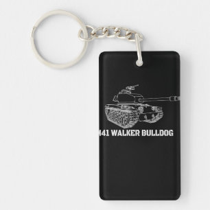 M41 Walker Bulldog American Light Army Tank Gift Key Ring