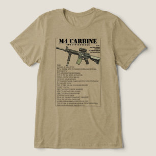 M4 Carbine Infantry Weapon Tri-Blend Shirt