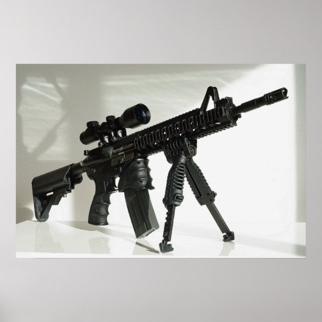 M4 on Bipod Poster (Front)