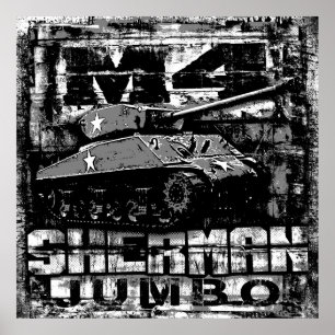 M4 Sherman Jumbo Poster