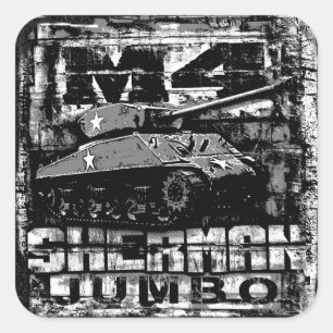 M4 Sherman Jumbo Square Sticker