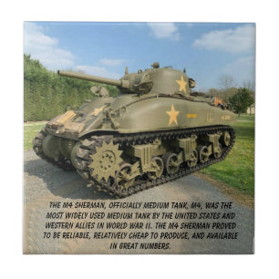 M4 SHERMAN TANK  TILE