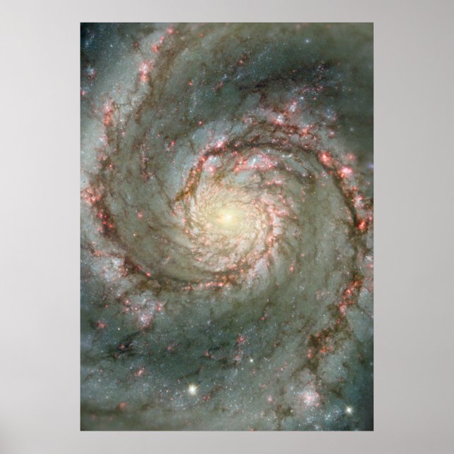 M51 Huge Poster - Whirlpool Spiral Galaxy (Front)