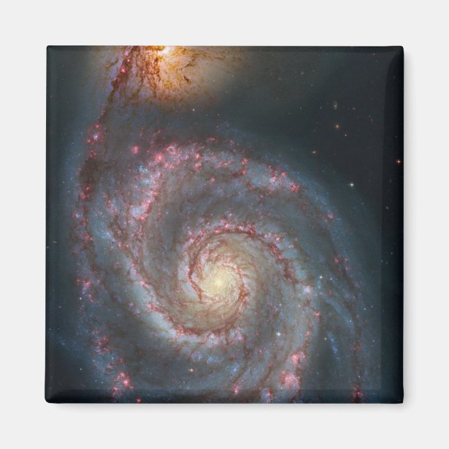M51 Whirlpool Spiral Galaxy NASA Magnet (Front)