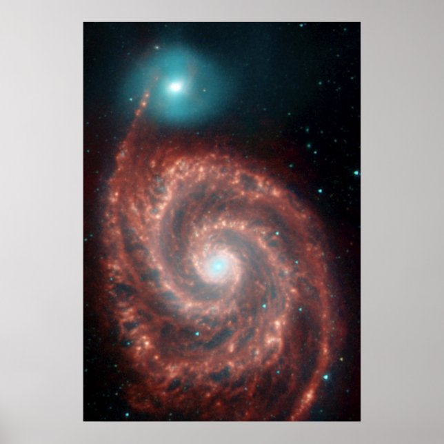 M51 Whirlpool Spiral Galaxy NASA Poster (Front)