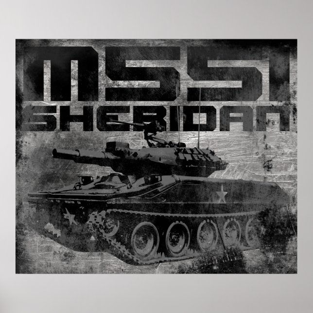 M551 Sheridan Poster (Front)