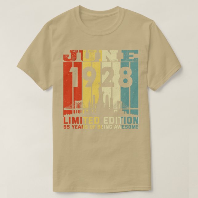 M602 June 1928 Limited Edition 95 Years Of Being A T-Shirt (Design Front)