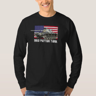 M60 Patton Tank American Usa Flag