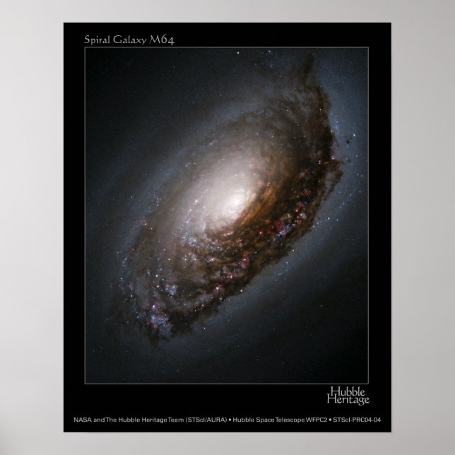 M65 ‘Black Eye Galaxy’ Poster (Front)