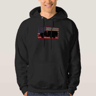 M925 A2 5 Ton 6×6 Cargo Truck American Flag Hoodie