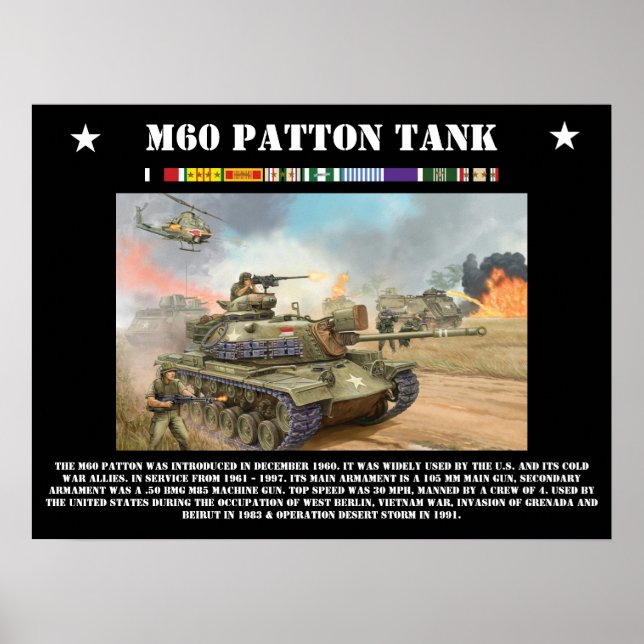 M-60 Patton Tank Poster (Front)