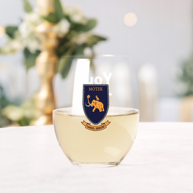 M and M COA Test Stemless Wine Glass (Insitu (Wedding))