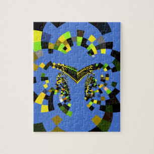 M Blue Jigsaw Puzzle