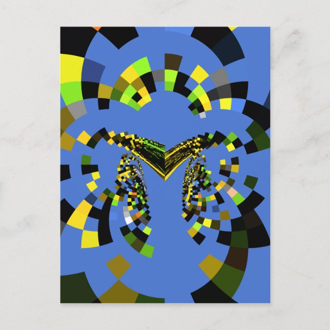 M Blue Postcard (Front)