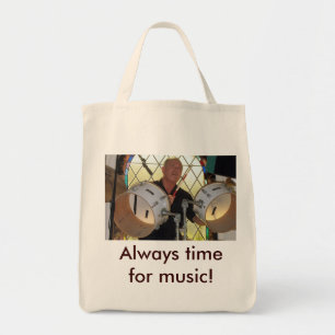 m-drums, Always time for music! Tote Bag