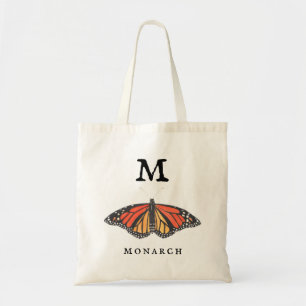 "M" for Monarch and Ladybug Tote Bag