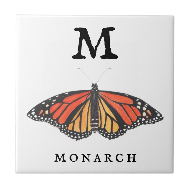 "M" for Monarch  Tile (Front)