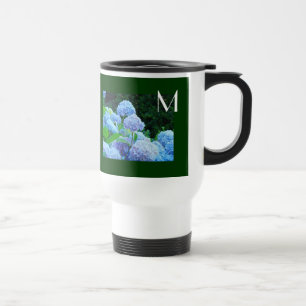M for Mum Travel Coffee Mugs Hydrangea Flowers