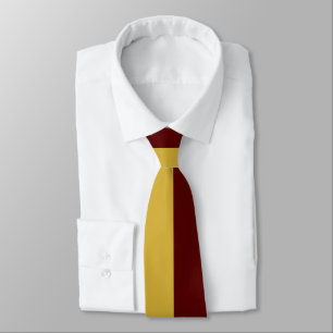 M Gold Color with Maroon Color Combined Design Tie