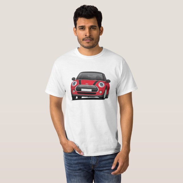 M Hatch Cooper (F56) red - black T-Shirt (Front Full)