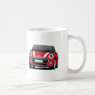 M Hatch Cooper (F56) two image mug, white - red Coffee Mug