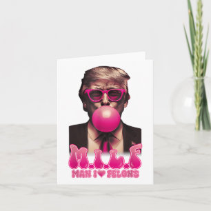M.i.l.f Man I Love Felons Funny Pink Bubble Gum Tr Card