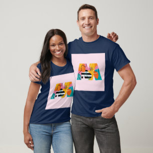 M initial art T-Shirt