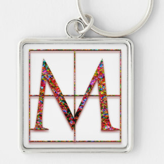 M Initial "Celtic Bricks" Key Chain