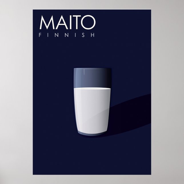 M is for Maito, Finnish for Milk. Poster (Front)
