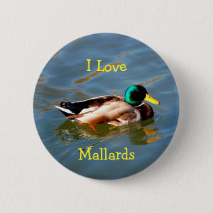 M is for Mallard - button