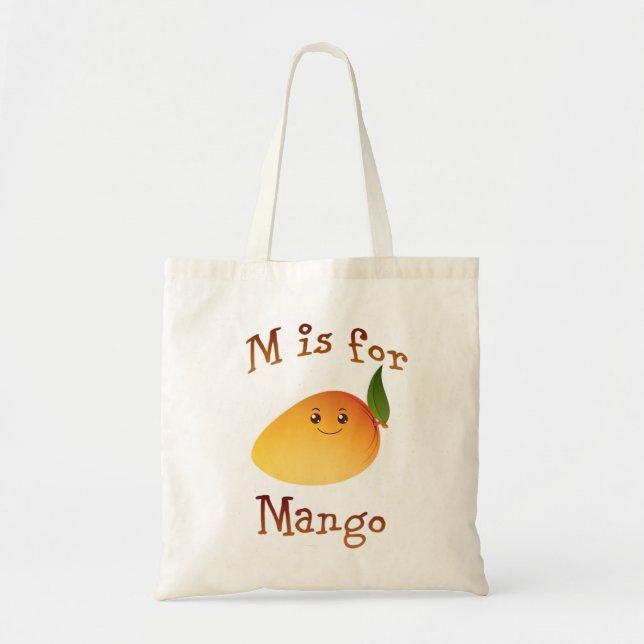 M is for Mango Tote Bag (Front)