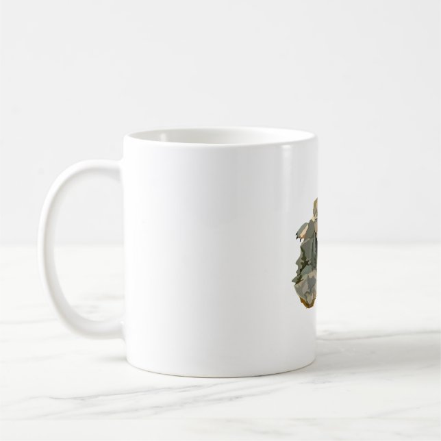 M is for Mata Mata Turtle Coffee Mug (Left)