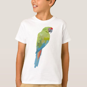 M is for Military Macaw.Military Macaw Illustratio T-Shirt
