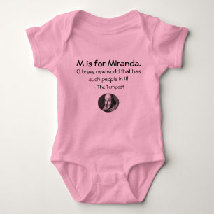 M is for Miranda • A Little Shakespeare Shirt