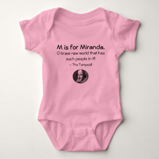 M is for Miranda • A Little Shakespeare Shirt