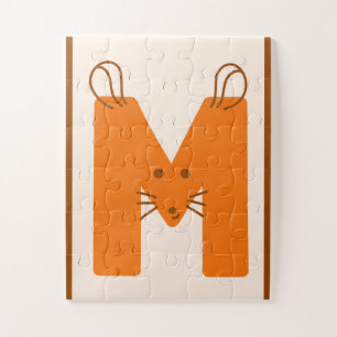 M is for Mouse – Cute Animal Alphabet Jigsaw Puzzle
