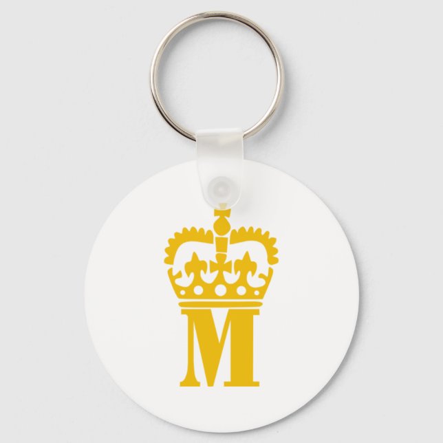 M - Letter - Name Key Ring (Front)
