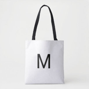 M letter tote bag