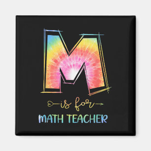 M Math Teach Back To School Teacherlife Magnet