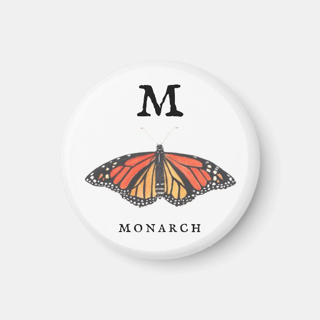 "M" Monarch Magnet (Front)